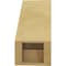 Ekena Millwork 5-inch W x 10-inch D x 10-inch H Olympic Rough Cedar Woodgrain TimberThane Knee Brace, Primed BRCUR05X10X10OLYRCPR - alternate 4